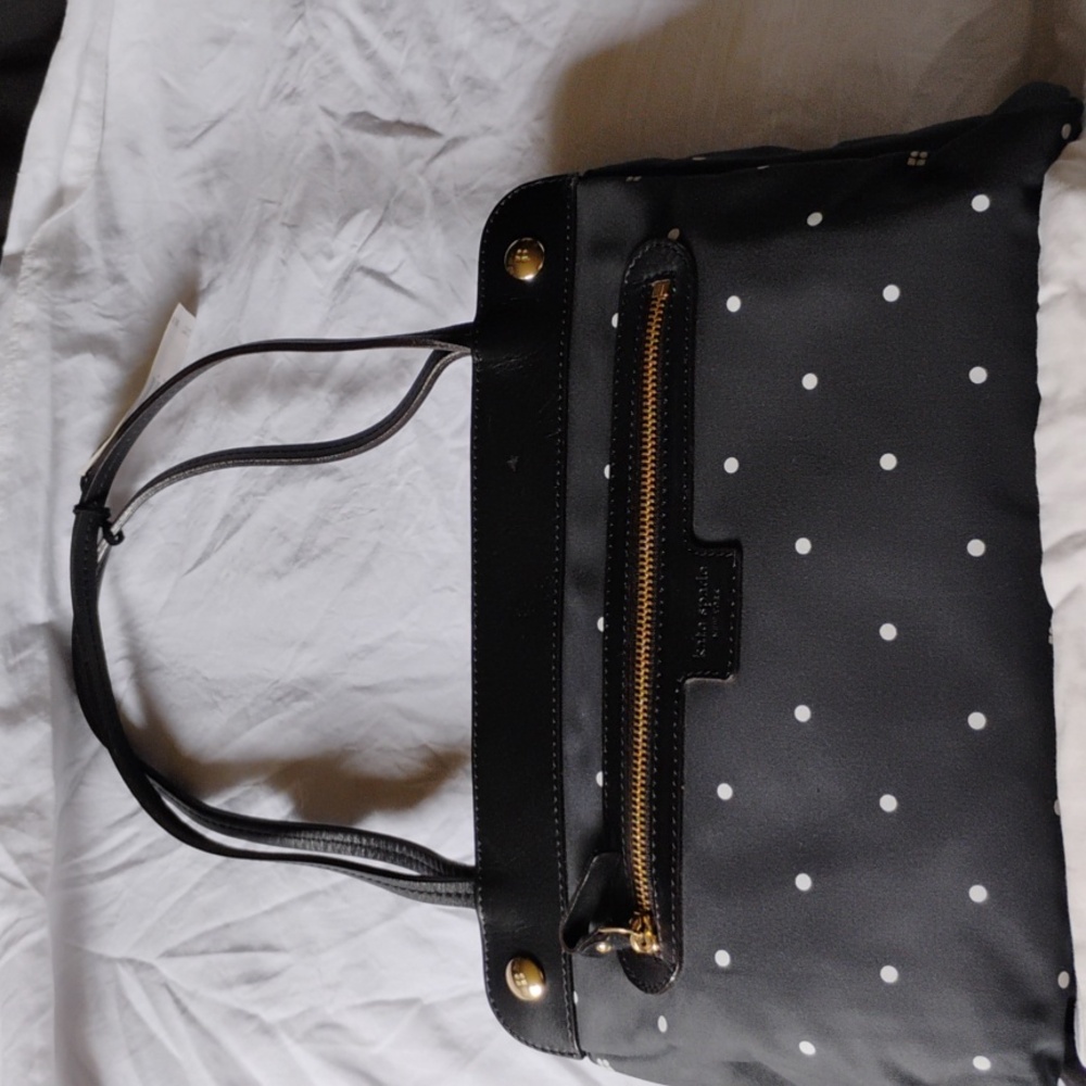 Kate Spade Black and white Polka Dot Shoulder Bag, NEW with Tag